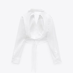 WHITE CROSSBODY TOP